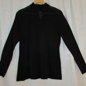 INC Mesh Turtleneck Top